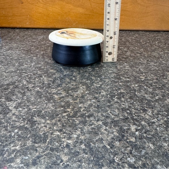 Brown & Cream & Black Trinket Box • Collectible • Sugar or Candy Dish • VTG • - Picture 6 of 7